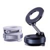 Magnetic Suction Cup Rotating Phone Holder with Silicone Grip for Car