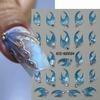 Con Adesivi per Unghie Press-On Diamante Decalcomanie per Unghie per Decorazioni Manicure Fai-da-Te