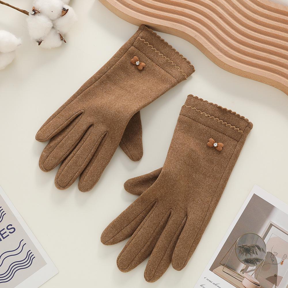 Unisex Winter Rabbit Plush Fleece Gloves - Thick, Windproof, Coldproof, Touchscreen-Ready for Outdoor Cycling