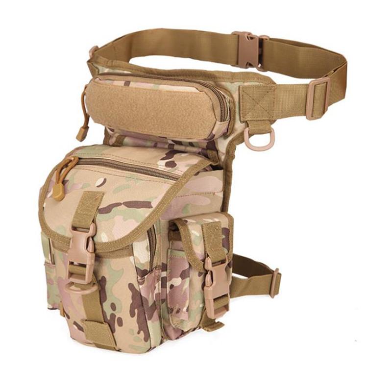 Herren Taktische Drop-Leg-Tasche Multifunktionale Hüfttasche Verstellbarer Oberschenkelgurt Wandern Sport Radfahren Wasserdichte Nylon Campingtasche
