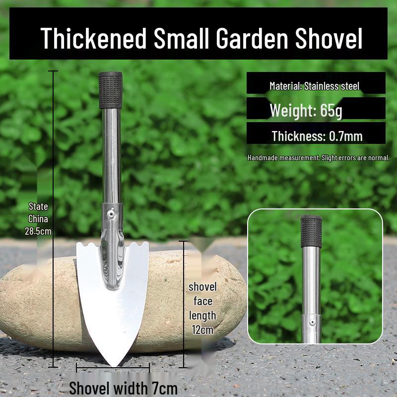 Stainless Steel Multipurpose Garden Shovel for Fishing, Beach, and Outdoor Weeding