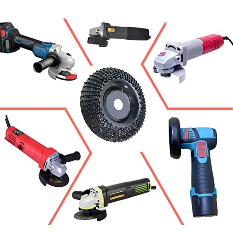 4 Zoll Runde Holz Winkelschleifscheibe Schleifscheibe Winkelschleifer Karbidbeschichtung 22mm Bohrung Formen Schleifen Schnitzen Rotationswerkzeug