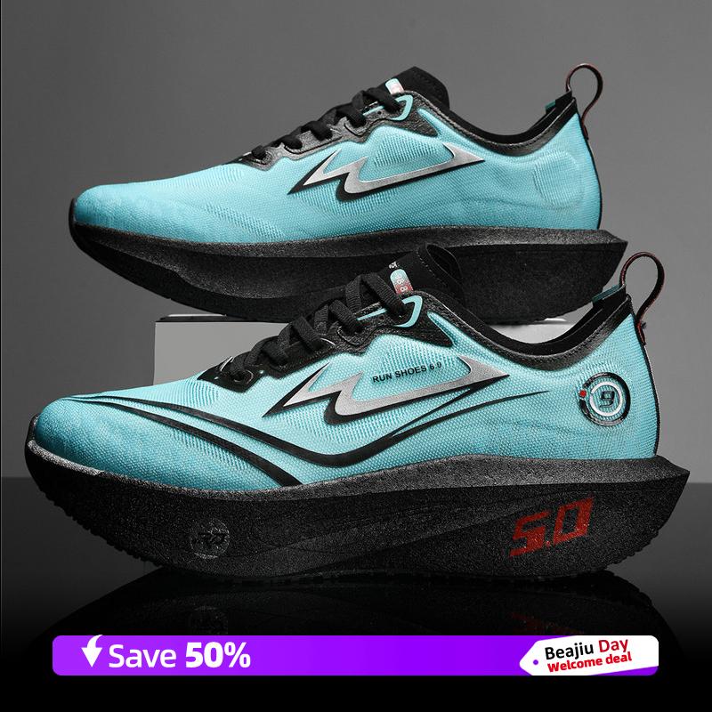 

Carbon Plate Men Running Shoes Speciality Marathon Sports Breathable Lightweight Women s Comfortable Nonskid Leisure Sneakers 45