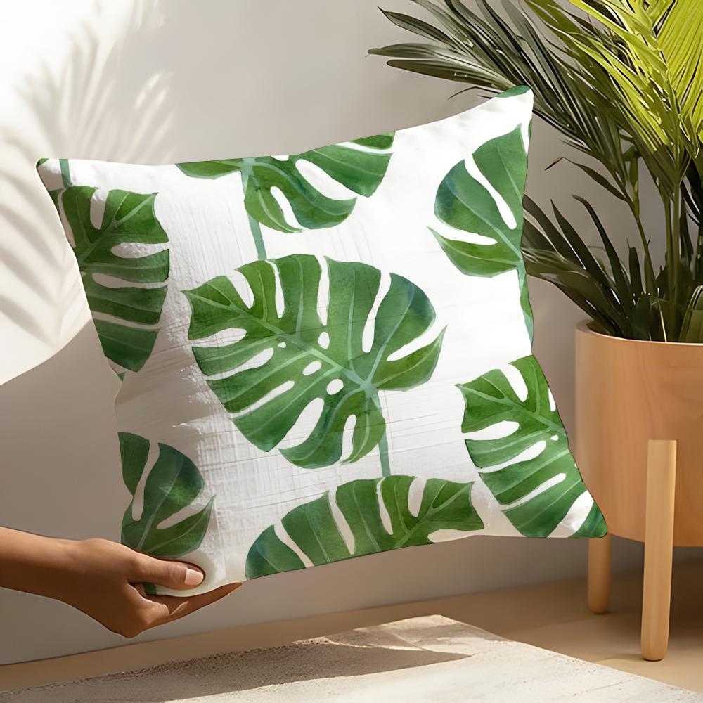 Art Leaf Modern Style Pillow Case Linen Cushion Covers For Decorative Sofa Home Pillows Case Car Chair Pillows Cases