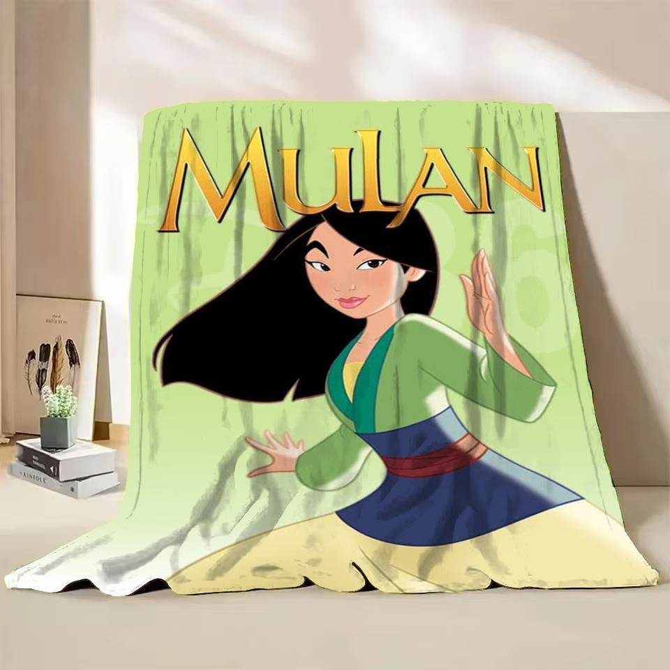 Disney Mulan Flannel Throw Blankets for Bed Sofa Home Bedroom Office Travel Children's Cover Blanket Kids Winter Warm Soft Gifts