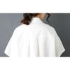DIMANAF 2026 Plus Size New Spring Summer Blouse Short Sleeve Casual Shirt Women Loose Tops Shirts Cotton Black Print