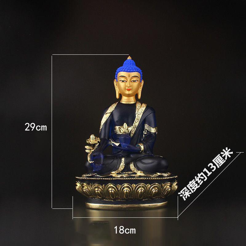 Shakyamuni Buddha, Amitabha Buddha, Medicine Buddha, small Buddha statues, Tibetan Five-Direction Buddha statues