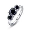 JoyceJelly S925 Silver Colors Moissanite Ring 2CT 4CT Total Full Moissanite Diamond Jewelry For Wedding Engagement Gift