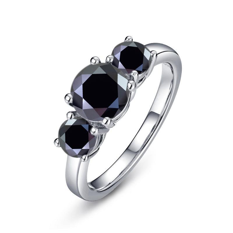 JoyceJelly S925 Silver Colors Moissanite Ring 2CT 4CT Total Full Moissanite Diamond Jewelry For Wedding Engagement Gift