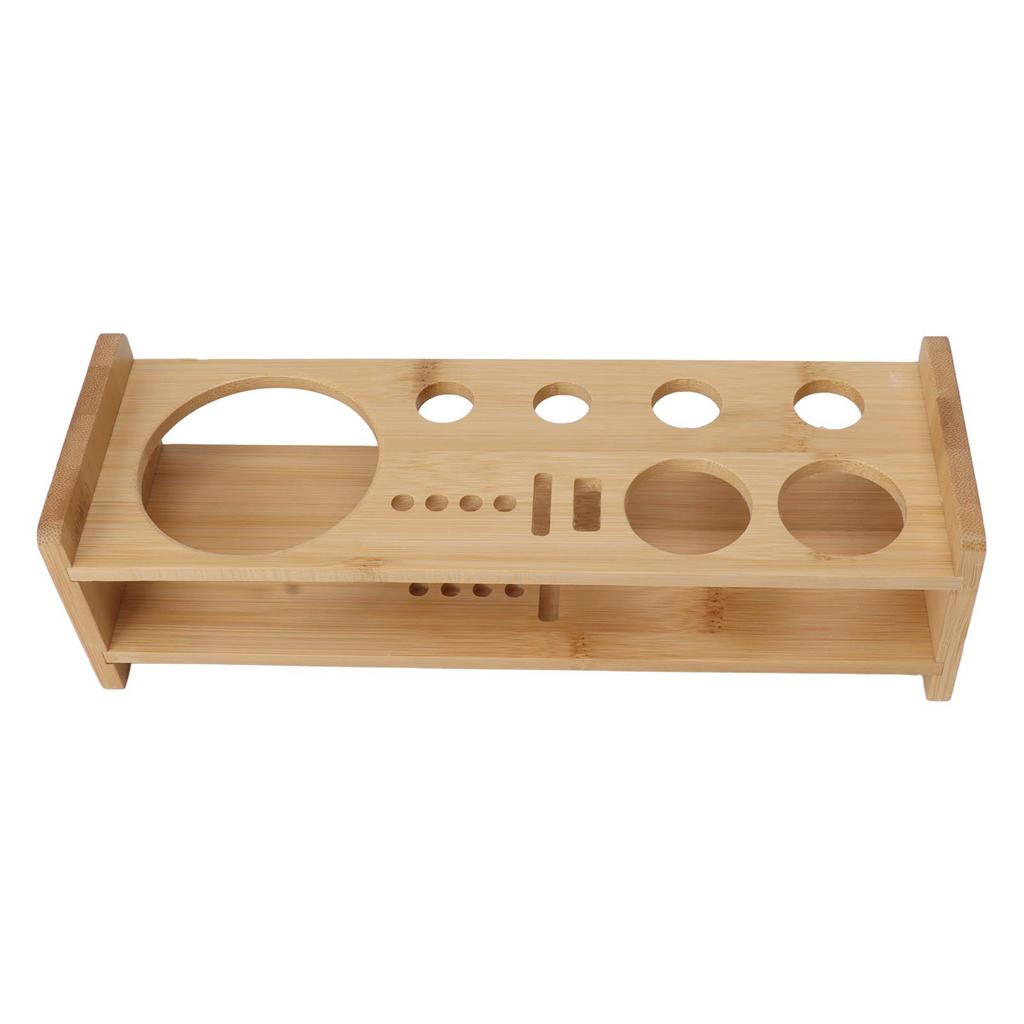 Bartender Kit Stand Large Capacity Space Saving Bamboo Wood Bartending Tool Storage Holder for Bar Home