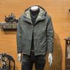 Американская куртка с капюшоном мужская осенне-зимняя модная простая верхняя трендовая универсальная уличная ветрозащитная куртка в стиле милитари