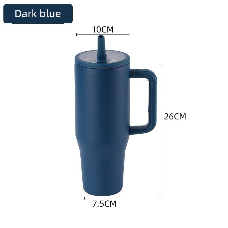 40Oz Cup Large Capacity Vacuum Cup Large Capacity Foldable Cup with Straw Accompanying Car Best Selling Large Ice Cup