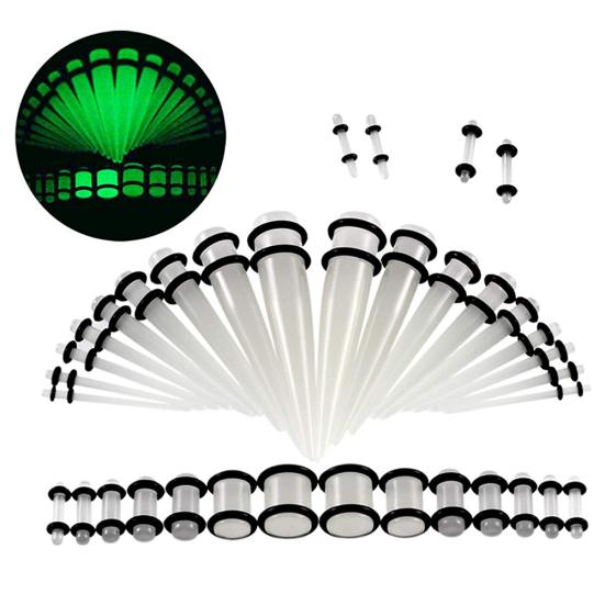 

36шт унисекс акриловый конус шип штепсель для ушей расширитель пирсинг ювелирный декор