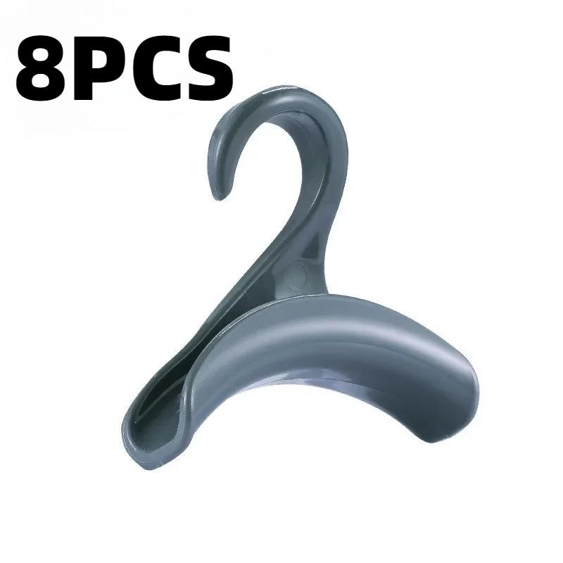 8PCS Bag Hook Wardrobe Multifunction Handbag Organizer Hanger Hook Reusable Handbag Hat Scarf Storage Rack Sturdy Curved Design