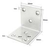Angle Code Connector Corner Support Bracket Cabinet Corner Bracket Furniture Assembly Bracket 90 Degree Angle Connector