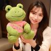 Bag Pendant Soft Toy Frog Stuffed  Toy Sweater Frog Doll Stuffed Animals Dressing Frog Plush Toy
