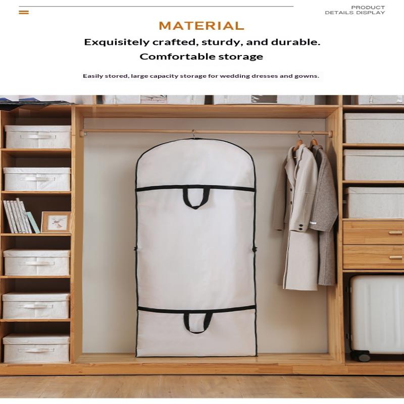Büyük Kapasiteli Giysi Toz Örtüsü Giysi Saklama Asılı Giysi Elbise Takım Elbise Palto Kalınlaştırma