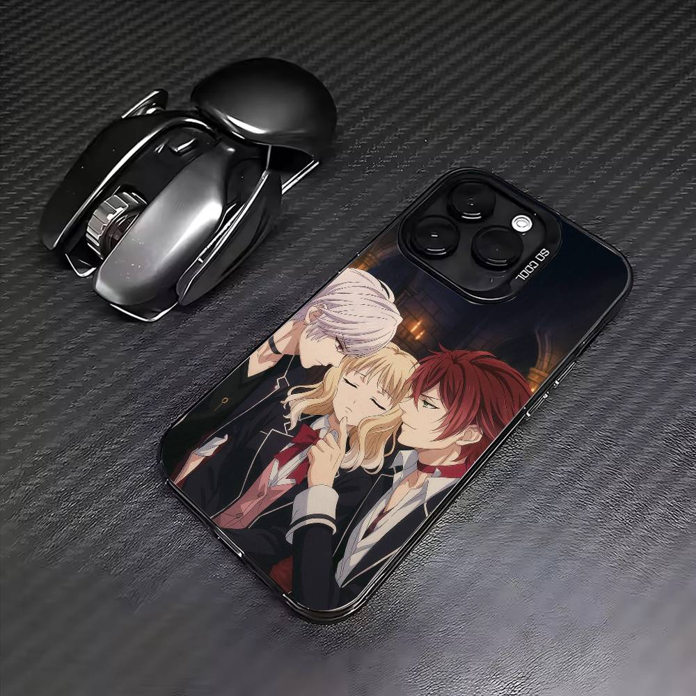 D-Diabolik-ks Anime L-Lovers  Phone Case For iPhone17,16,15,14,13,12,11 Plus,Pro Max Colored Silver Plated Inside Cover