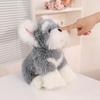 22/28cm Kawaii Streuner Hund Serie Plüschtier Schnauzer Plüschpuppe Weiches Stofftierpuppe Kindergeburtstagsgeschenk Heimdekoration