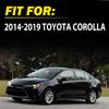 Exterior Door Handle For 2014- Toyota Corolla Rear LH Smooth Black Plastic V