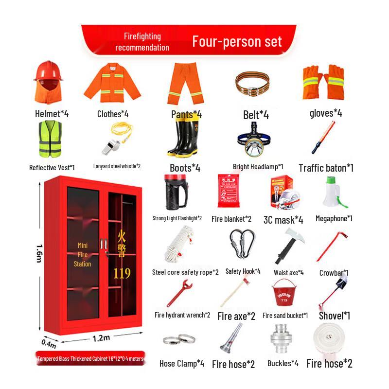 DE AITE Miniature Fire Station 1.6x1.2m