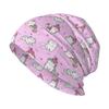 Cute Cat Printed Warm and Soft Knitted Hat Lightweight Casual Hat Loose Chemotherapy Cap Cancer Patient Headwear Gift