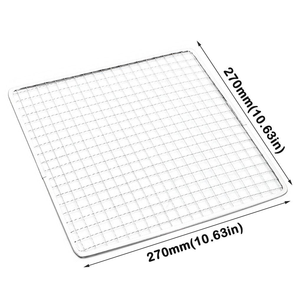 Durable Disposable Barbecue Net Square Lightweight Grilling Net Edge Binding Grill Racks