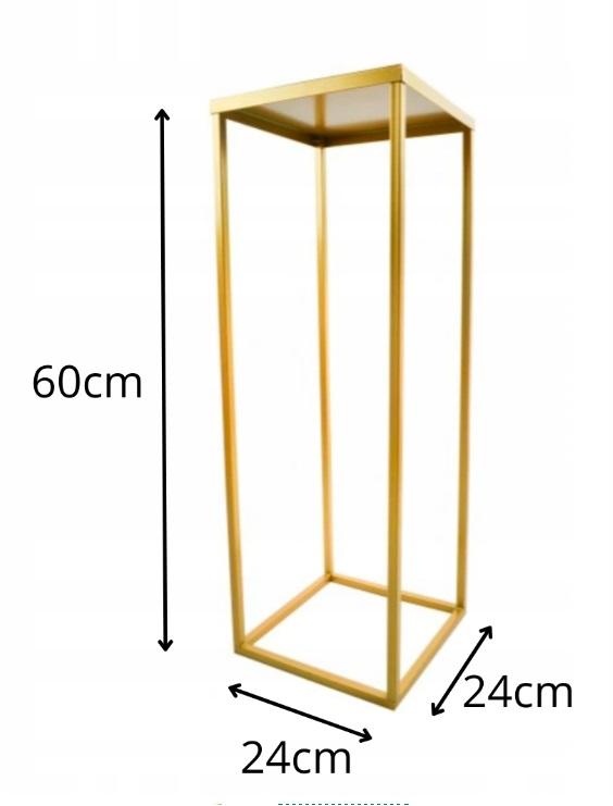 Nowoczesny Kwietnik Loft Złoty 092/K-12-1P-60Z