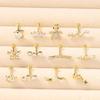 1 Adet Çiçek Tragus Piercing Küpe Ucu İçten Dişli 316L Cerrahi Çelik Takı