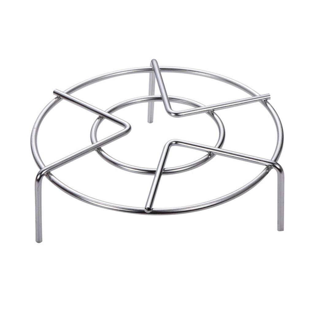 Stainless Steel Round Pot Steamer Rack Dumplings Steaming Tray Tableware Stand for Kitchen Cooking Accessories