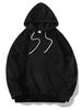 Autumn Winter Large Size Hooded Men's Casual Personality Fashion Sweater Coral Velvet Sweater Men's Comfortable Fit Skin-friendly Breathable Tops