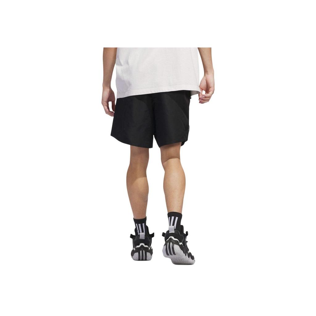 Adidas Ae Foundation Striped Color Block Drawstring Basketball Shorts Men Shorts Black IU2817