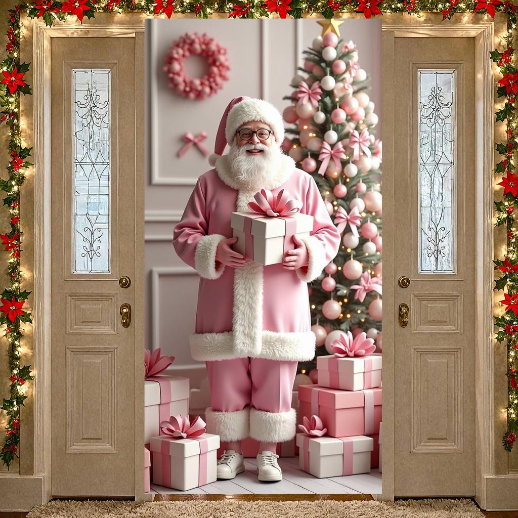 Xmas Backdrop Festive Christmas Decor Banner Merry Christmas Banner Colorful Decorations Festive Display For Holiday Decoration