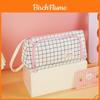 Canvas Triangle Pen Case With Multi Functional Storage For Students And Office Use