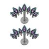 Elegant T Bar Threaded Cartilage Piercing Earring Modern Curved Designs Body Jewelry