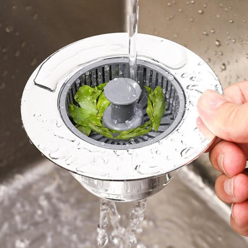 Kitchen Sink Drain Strainer Anti Clog Filter Universal Fit Food Waste Catcher for Kitchen Bar Sink Durable Reusable