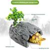 Turtle Hiding House Simulation Cave With Basking Platform For Reptiles Gecko Salamander Frog Safe Durable Anti Bite Decoration