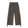 Southeast Asia Exclusive: Women's American Street Style Cargo Pants with Large Pockets and Ribbons