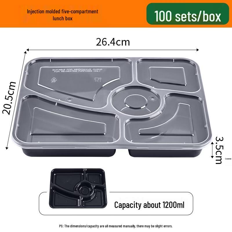 Disposable Compartment Meal Prep Containers