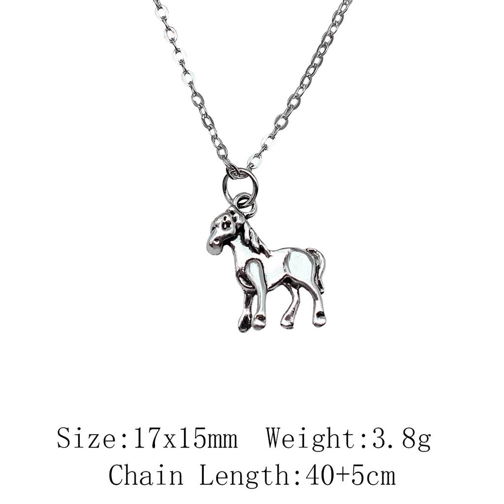 Vintage Animal Pendant Necklace Cat Animal Charm Necklaces Forest Ocean Western Jewelry Gift For Making DIY