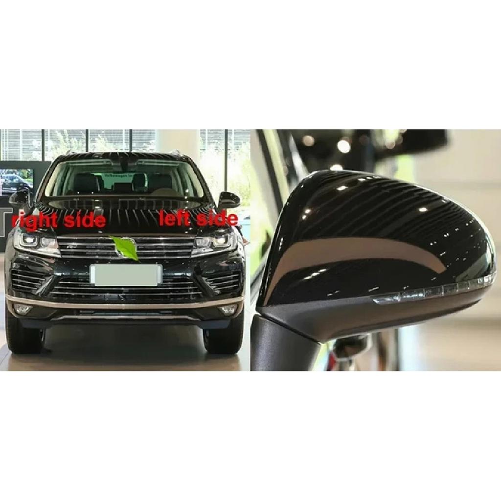For Volkswagen VW Touareg 2011-2018 Replace Car Side Rear View Mirror Turn Signal Light Lamp Rearview Mirrors Frame