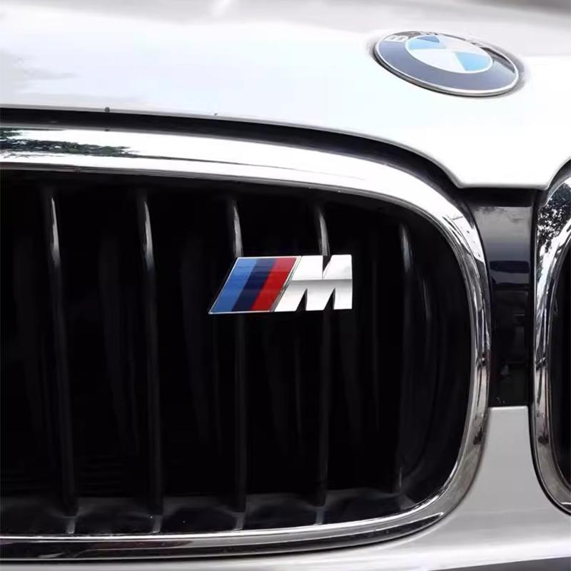 For BMW M X1 X3 For BMW M E46 E90 E60 F10 G20 F30 F20 G15 G30 X1 X2 X3 X4 X5 X6 X7 G16 Sticker 3D M Emblem Car Front Grille Badge Accessories