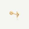 14k Tiny Tri Piercing (single)