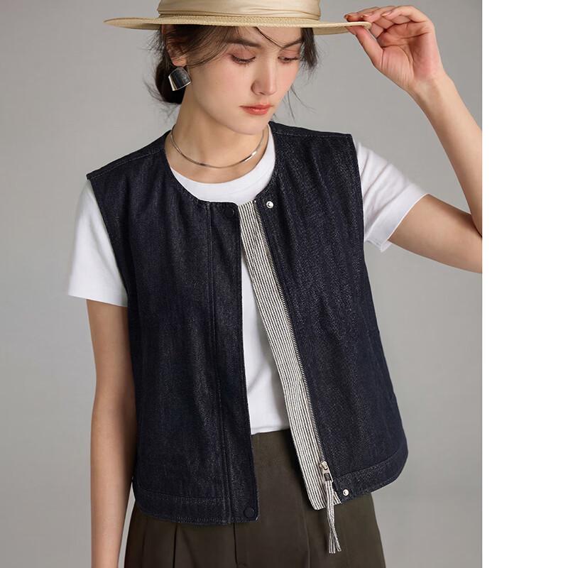 Women's Lyocell Blend Denim Vest
