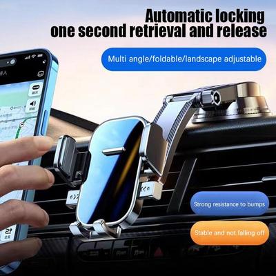 360 Draaibare Mobiele Telefoon Autotelefoonhouder Vaste Schokbestendige Mobiele Standaard Groot In GPS-ondersteuning Voor IPhone Accessoires