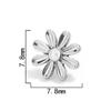 ASTM F136 Titanium Threadless Push Pin Labret Flower Daisy 18K Gold PVD Flat Back Helix Tragus Cartilage Piercing Jewelry