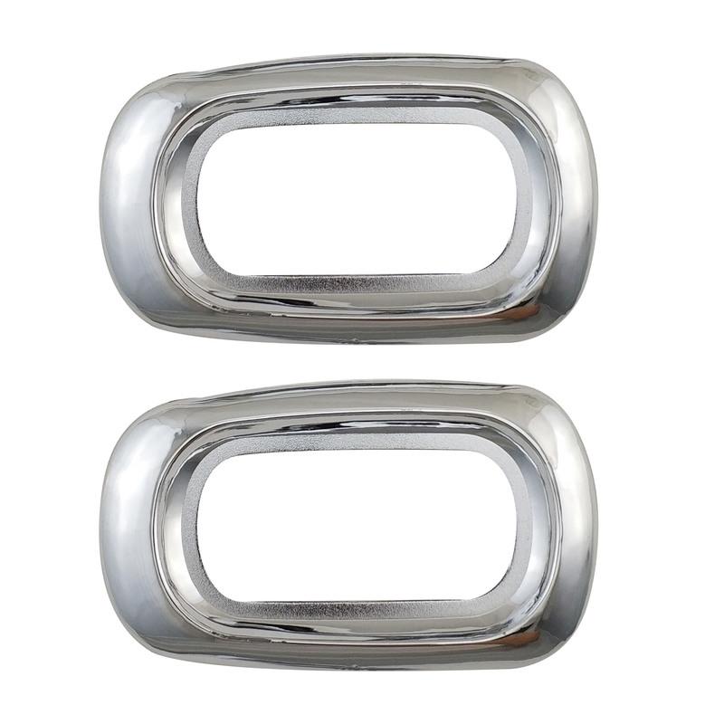 2pc New Car ABS Chrome Accessories Plated Door Side Lamp Cover Trim Paste Style For Honda CRV CR-V 2001 2002 2003 2004 2005 2006