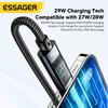 Essager USB Type C Cable for IPhone14 13 12 Pro Max PD 29W Fast Charging Wire Cord for IPad Charger Cable Digital Display Cable