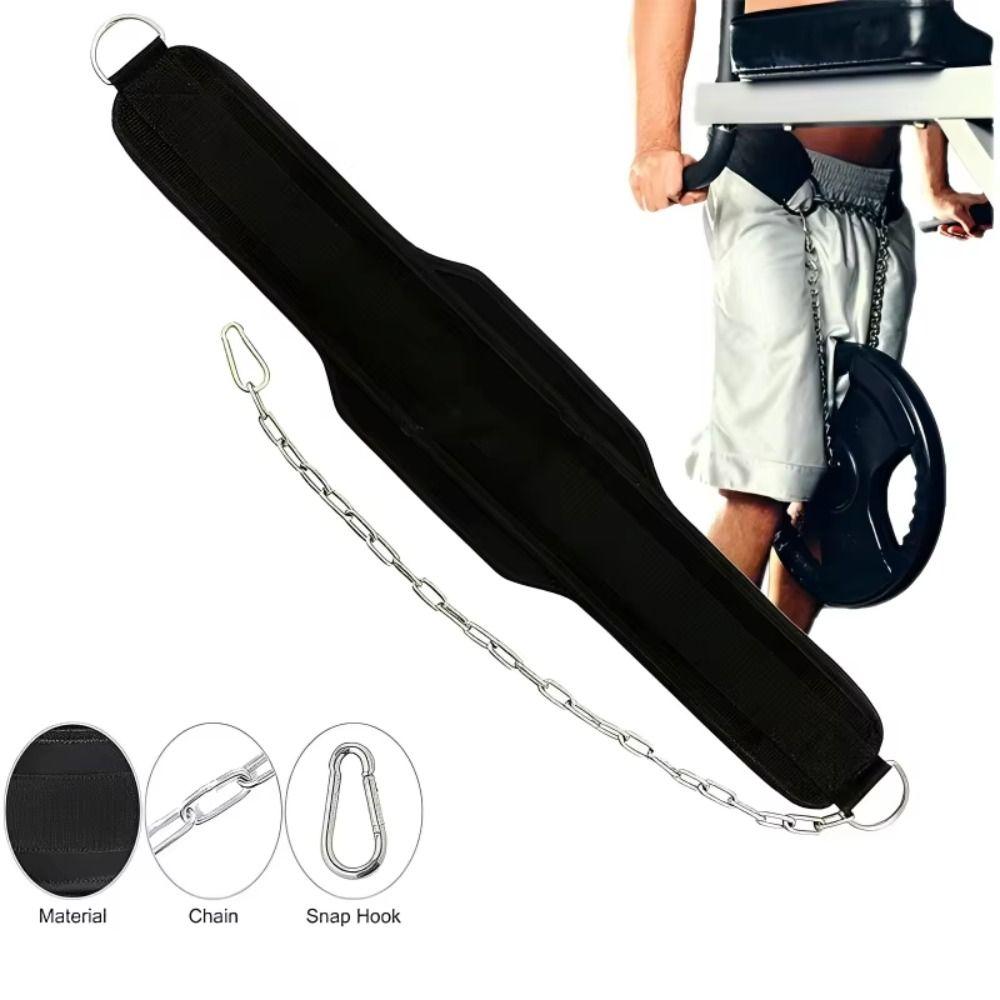 Double Layers Weighted Pull-up Belt Adjustable Weighted Muscle-up Belt  Barbell Plates