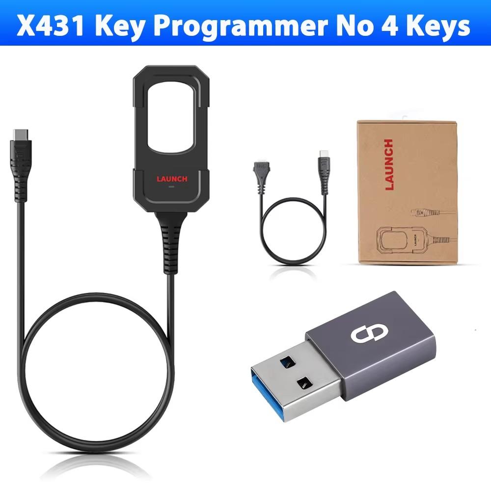 Launch X431 Key Programmer Remote Maker with Super Chip 4pcs Universal Remote Smart Key for X-431 IMMO Elite/IMMO Plus/PAD V